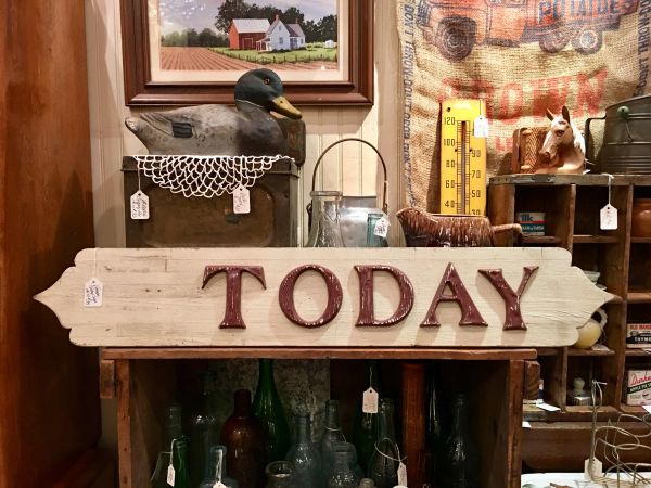Wooden Today Sign