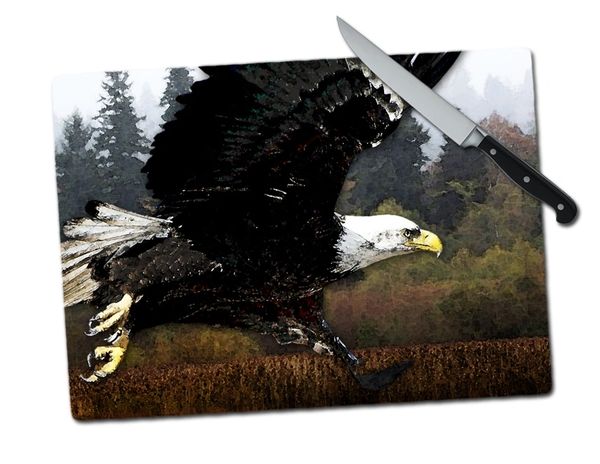 Eagle Large Tempered Glass Cutting Board