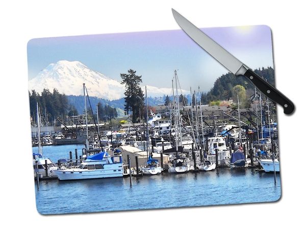 Natural Accents Gig Harbor WA Tempered Glass Cutting Board