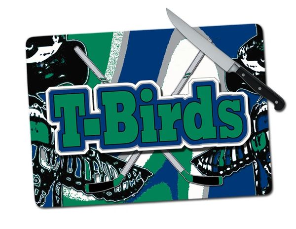 T-Birds Large Tempered Glass Cutting Board