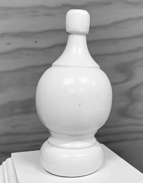 DELUXE White Finials - Pack of 2