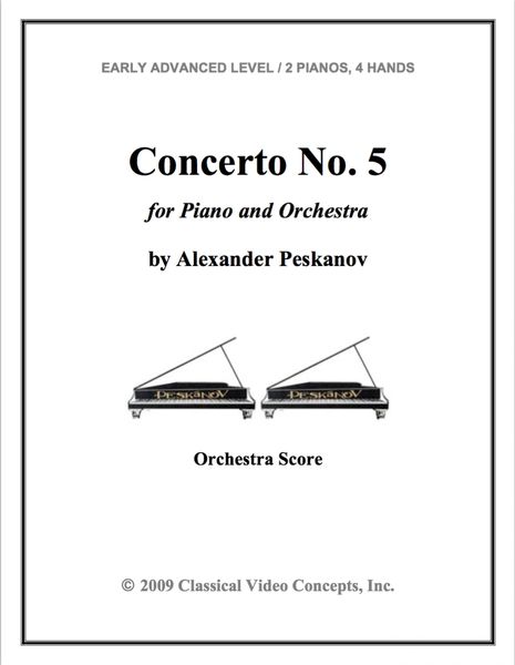 Piano Concerto No. 5 (Orch. Score & Parts)