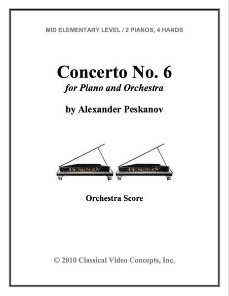 Piano Concerto No. 6 (Orch. Score & Parts)