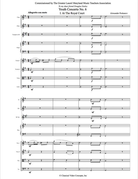 Piano Concerto No. 6 (Orch. Score & Parts) e-Print