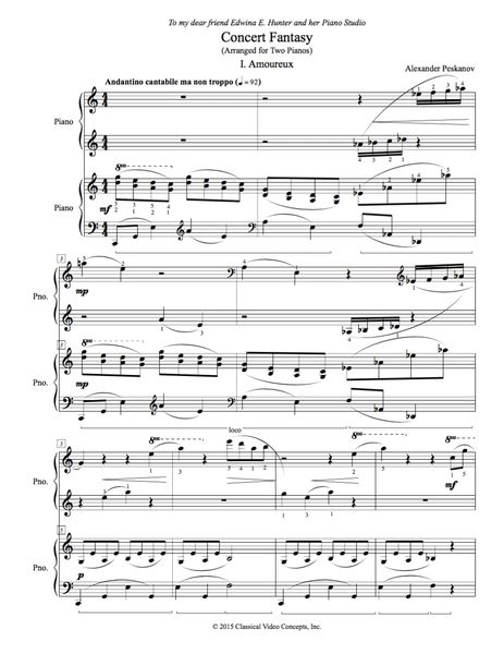 Concert Fantasy (Arranged for 2 Pianos) e-Print