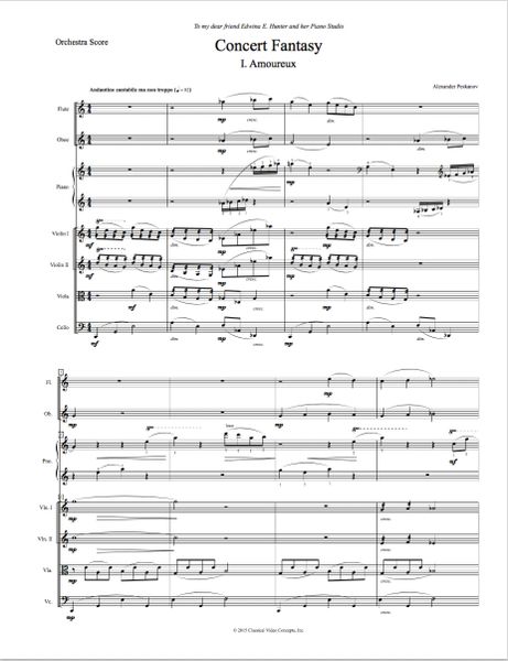 Concert Fantasy (Orch. Score & Parts) e-Print