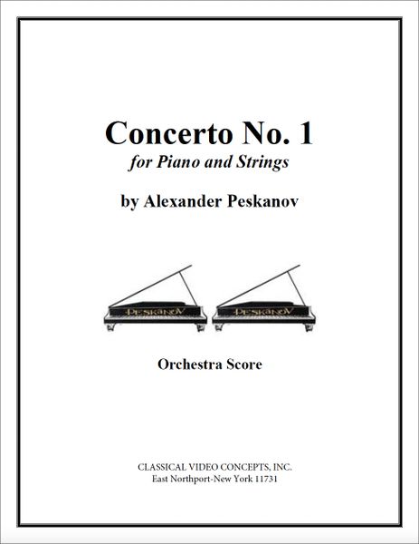 Piano Concerto No. 1 (Orch. Score & Parts)