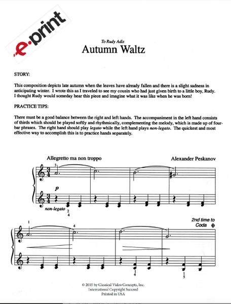 Autumn Waltz (e-Print)