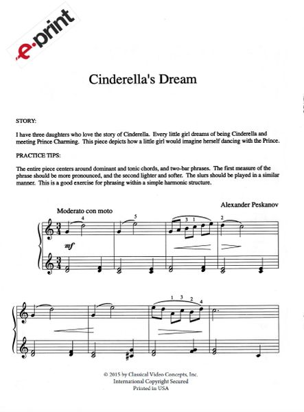 Cinderella's Dream (Piano Solo-Digital)