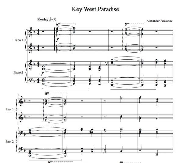 Key West Paradise (4-Hands) - Sunshine Suite