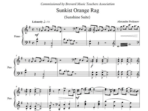 Sunkist Orange Rag (ePrint) - Sunshine Suite