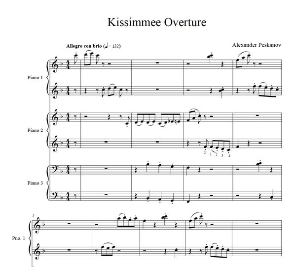 Kissimmee Overture (e-Print) - Sunshine Suite
