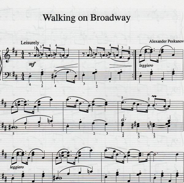 Walking on Broadway (e-Print)