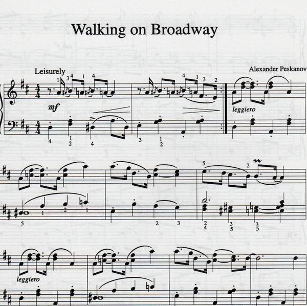 Walking on Broadway (e-Print)