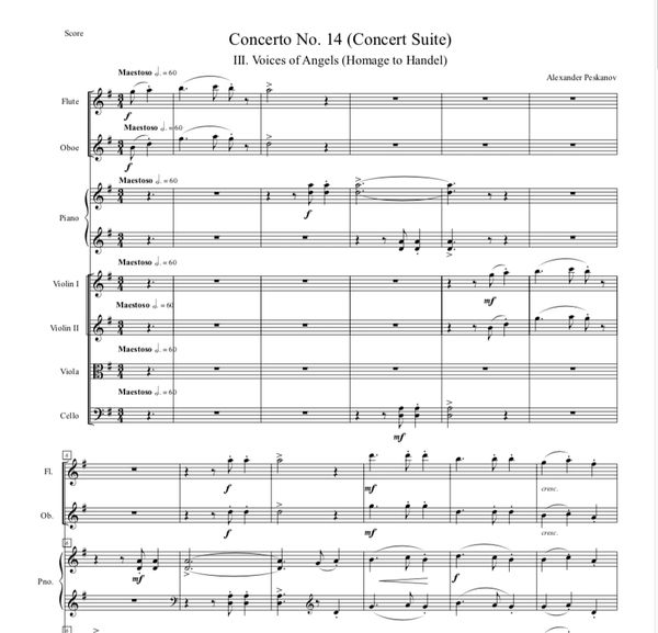 Piano Concerto No. 14 "Concert Suite" (Orch. & Parts) ePrint