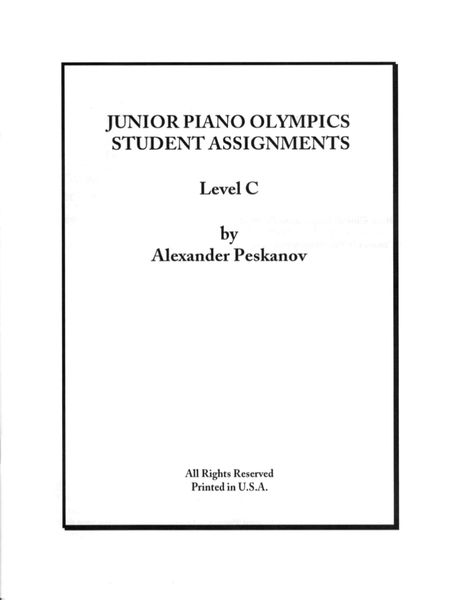 Piano Olympics St.Assignments Level C (Digital)