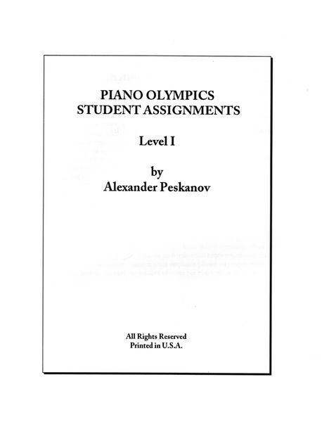 Piano Olympics St. Assignments Level 1 (Digital)