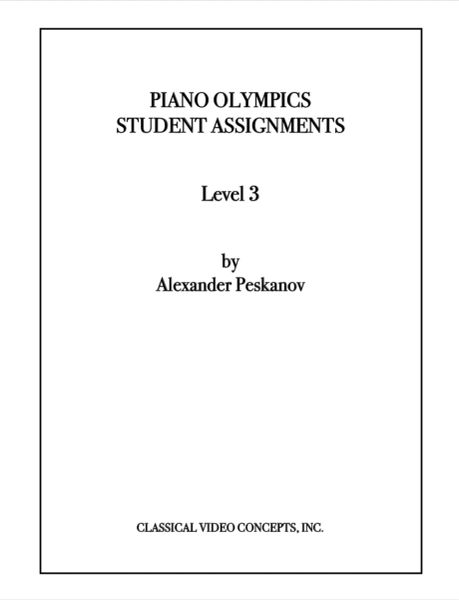 Piano Olympics St. Assignments Level 3 (Digital)