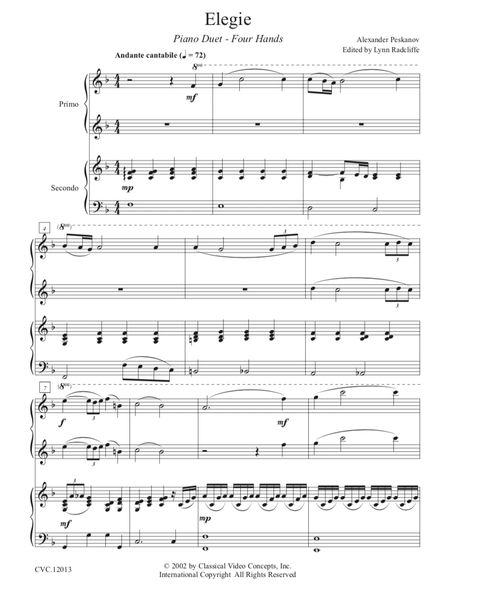 Elegie (Piano Duet)-Digital