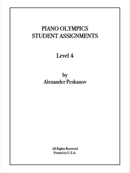 Piano Olympics St. Assignments Level 4 (Digital)