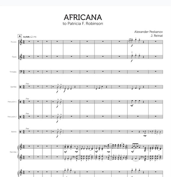 Africana (Piano Solo and Full Orchestra - Digital)
