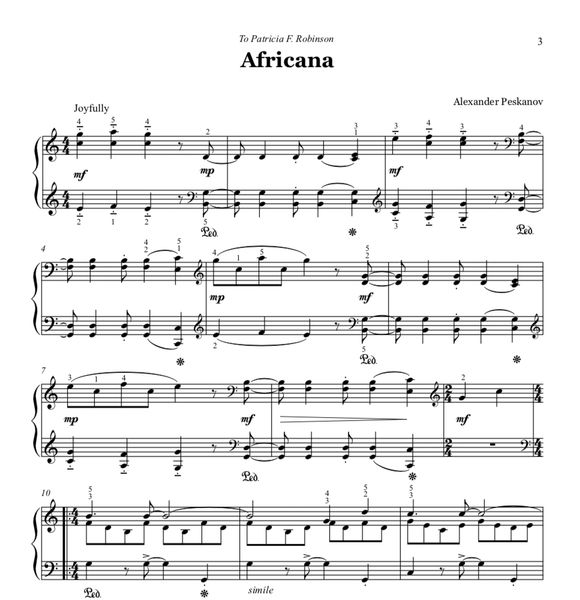 Africana (Piano Solo-Digital)