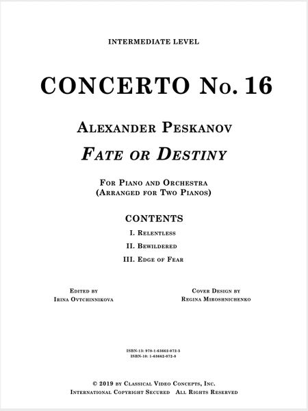 Piano Concerto No. 16 (Arr. for 2 Pianos-Digital)