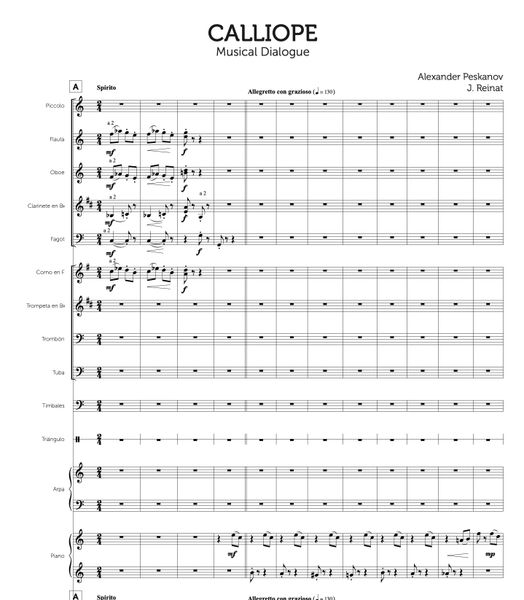 Piano Concerto No. 19, III. Calliope (Orchestra Score and Parts) Digital