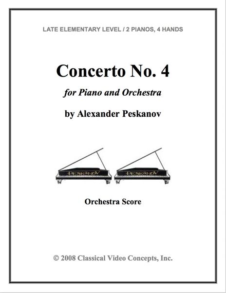 Piano Concerto No. 4 (1st Edition-Orch. Score & Parts)