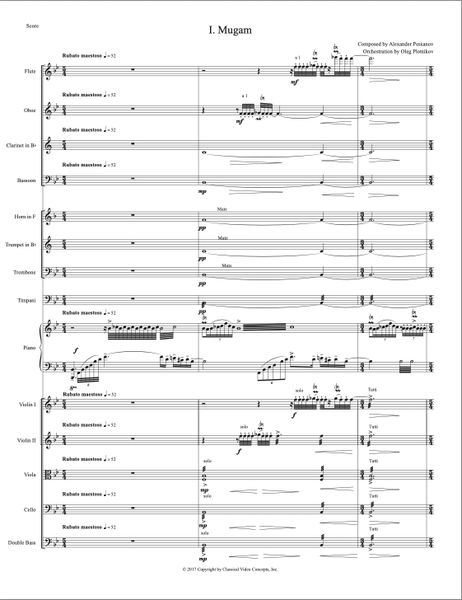 Azery Rhapsody - I. Muğam (Full Orchestra Score and Parts) Digital