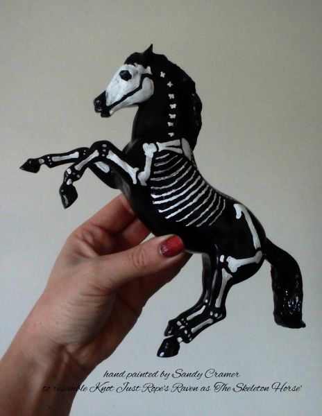 Painted Raven The Skeleton Horse Model- #3a