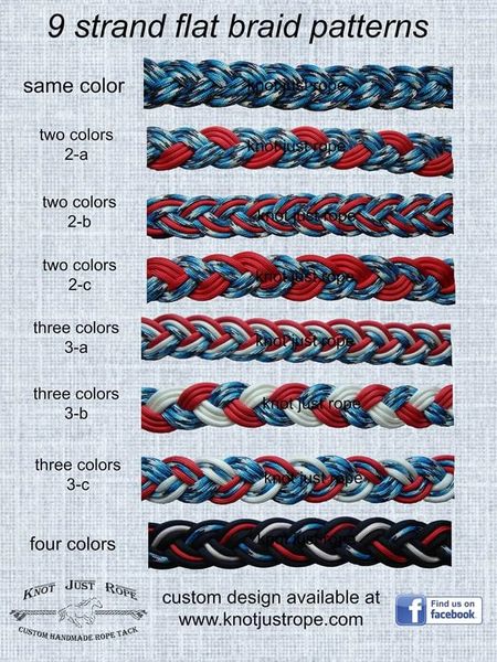 Braided 9 Strand Loop Reins