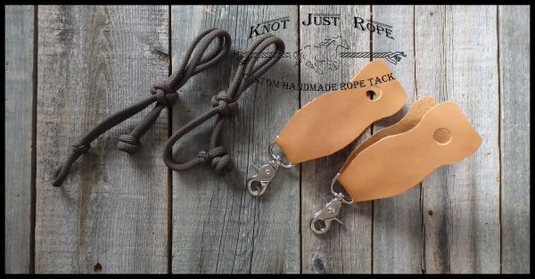 Slobber Straps Pair Of 2 Your Choice Of Rope Or Leather Knot Just Rope