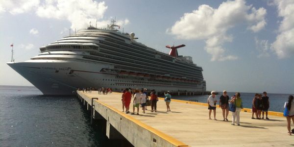 Carnival cruise ship at dock