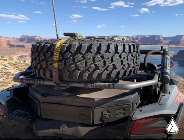 Assault Spare Tire Rack Can am X3 pivoting | SXS ADDICTS | UTV & SXS