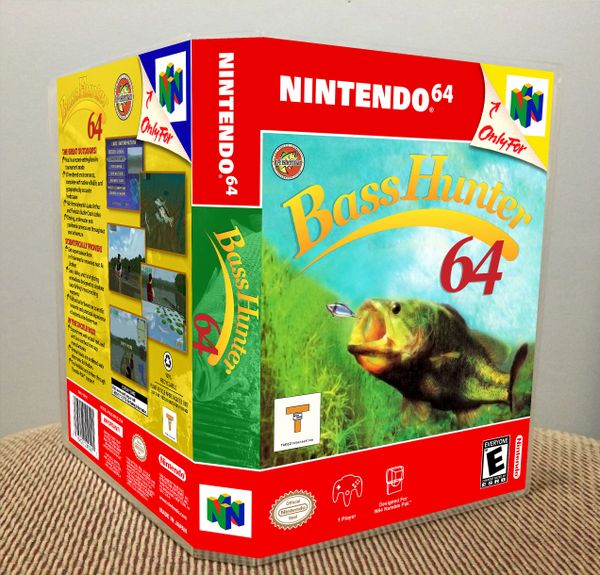 Bass Hunter 64 N64 video game case Game Case King Custom Game Cases