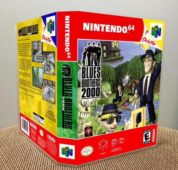Blues Brothers 2000 N64 Game Case with Internal Artwork