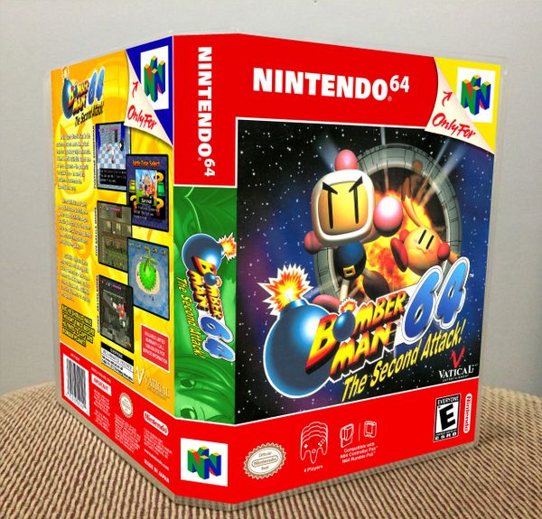 Bomberman 64: The Second Attack N64 Game Case with Internal Artwork