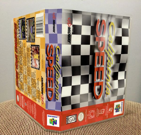 California Speed N64 Game Case with Internal Artwork