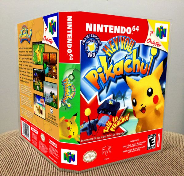 Hey You Pikachu N64 Game Case Game Case King Custom Game Cases For Nes Snes N64 Gameboy