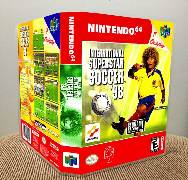 International Superstar Soccer 98 N64 Video Game Case Game Case King Custom Game Cases For Nes Snes N64 Gameboy