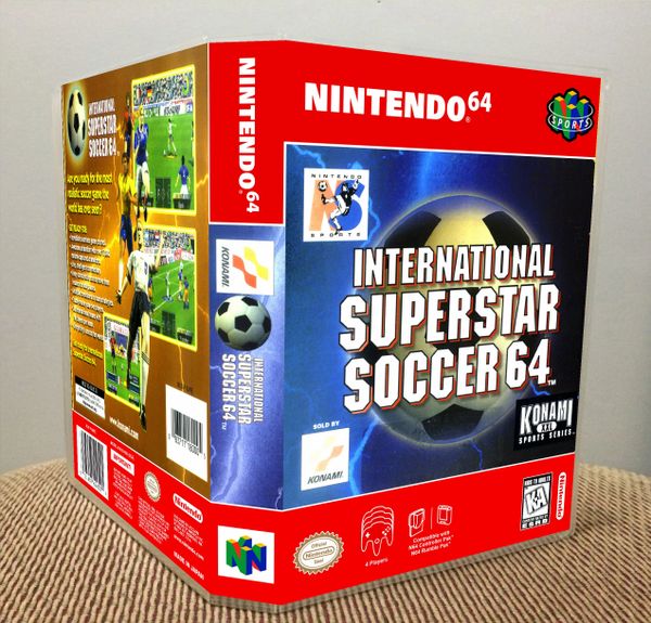 International Superstar Soccer 64 N64 Video Game Case Game Case King Custom Game Cases For Nes Snes N64 Gameboy
