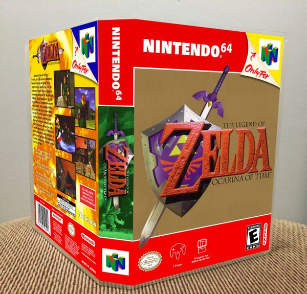 The Legend Of Zelda Ocarina Of Time N64 Game Case Game Case King Custom Game Cases For Nes Snes N64 Gameboy