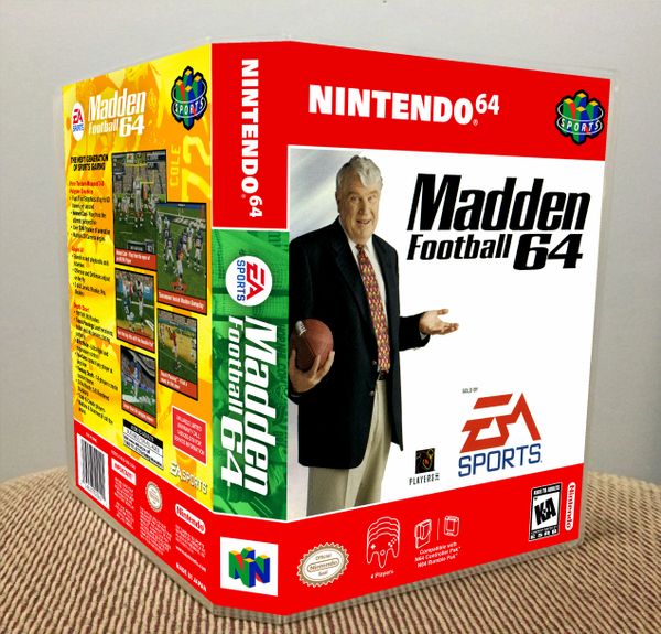 Madden Football 64 N64 video game case Game Case King Custom Game