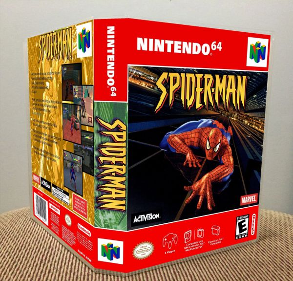 Spider-Man N64 video game case | Game Case King - Custom Game Cases for  NES, SNES, N64, & Gameboy
