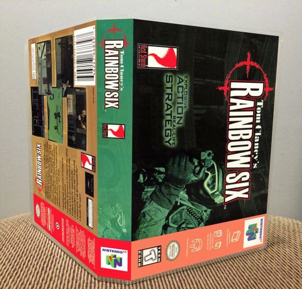 Tom Clancy's Rainbow Six N64 video game case Game Case King Custom
