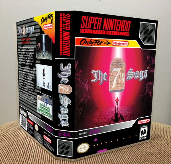7th Saga (The) SNES Game Case with Internal Artwork