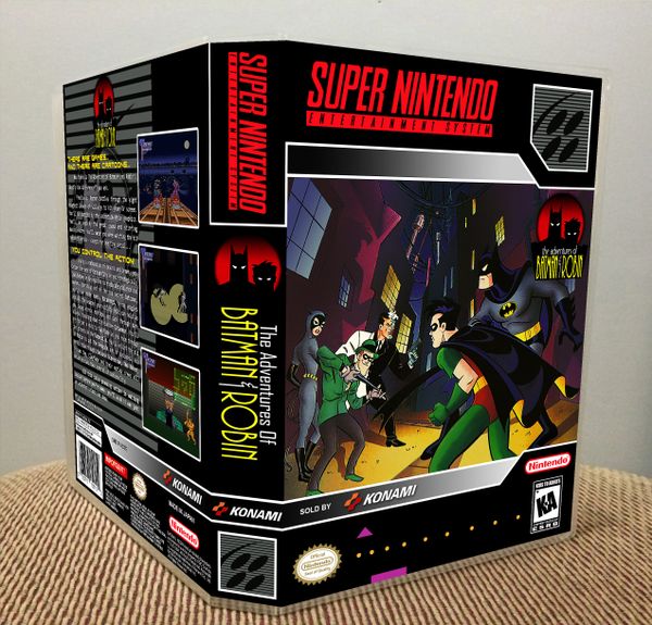 Adventures of Batman & Robin (The) SNES Game Case with Internal Artwork