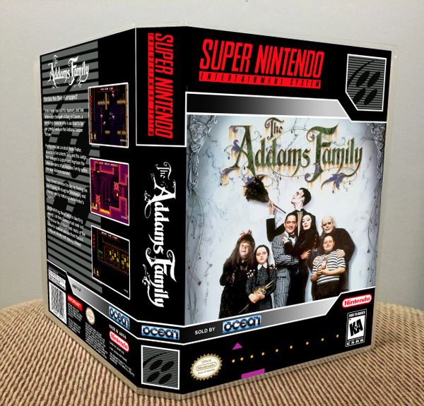 Addams Family (The) SNES Game Case with Internal Artwork