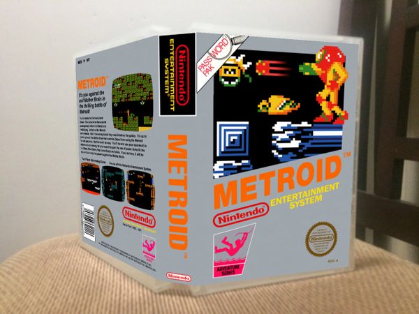Metroid NES Game Case with Internal Artwork